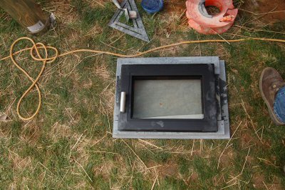 5 run masonry heater with rear white bake oven