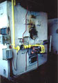 The burner of a gas fired oven at Biscuit Factory # 5 Minsk, Beloruss.