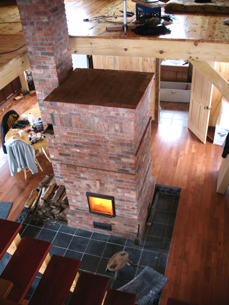 Mohawk Territory, Image 1. Finnish style contra-flow heater.