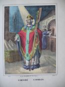 Lithograph rehausse au pochoir