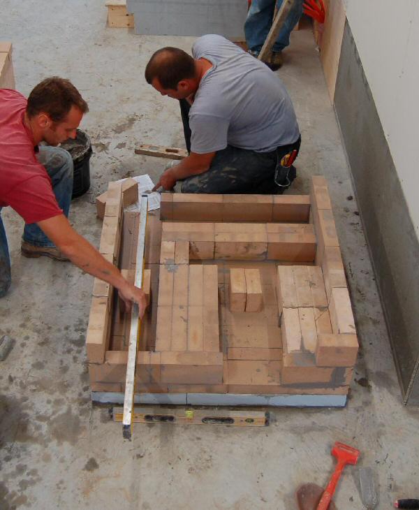 Experimental masonry hydronic heating workshop