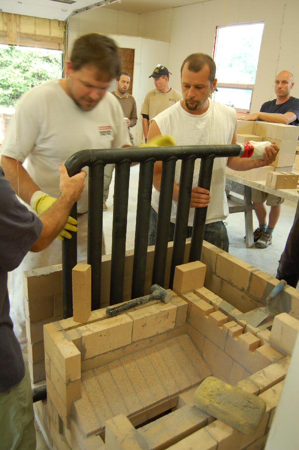 Experimental masonry hydronic heating workshop