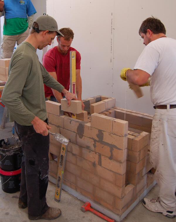 Experimental masonry hydronic heating workshop