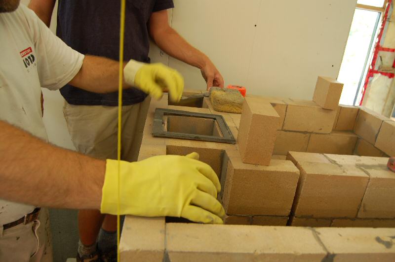 Experimental masonry hydronic heating workshop