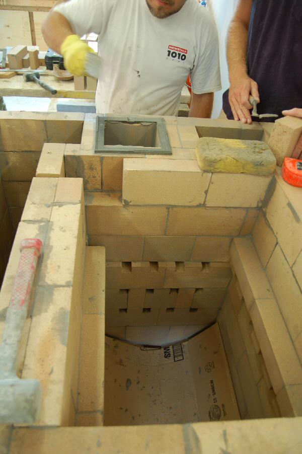 Experimental masonry hydronic heating workshop