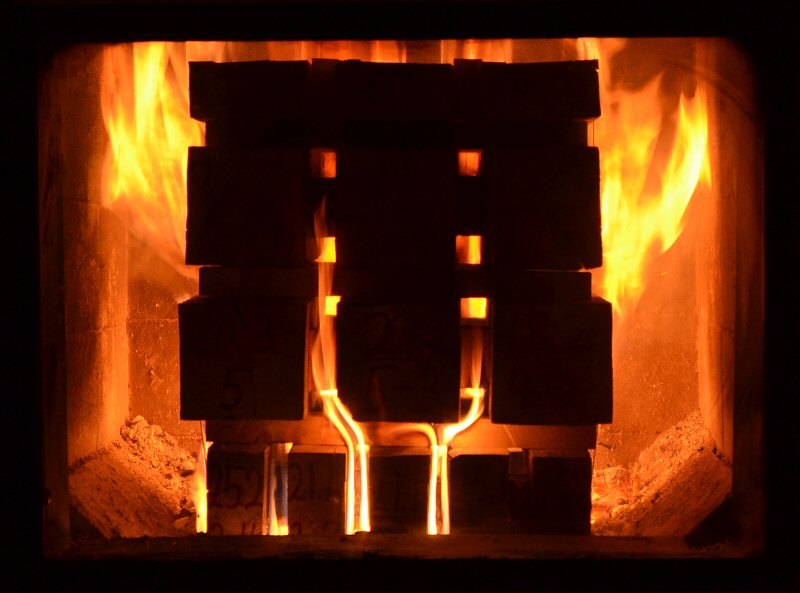 Masonry Heater testing at Lopez Labs